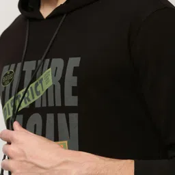 SHOWOFFFF Men Printed Hooded Sweatshirt image 2