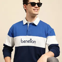 United Colors of Benetton Colourblocked Relaxed Cotton T-shirt-picture-31