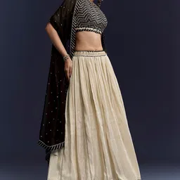 KALKI Fashion Embellished Sequinned Ready to Wear Lehenga & Blouse With Dupatta image 4