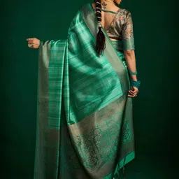 TIRA Woven Design Zari Jamdani Saree image 2