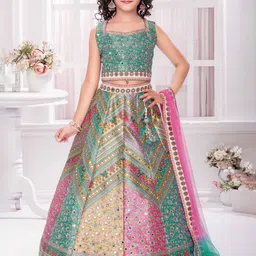 BAESD Girls Printed Ready to Wear Lehenga & Blouse With Dupatta-picture-31