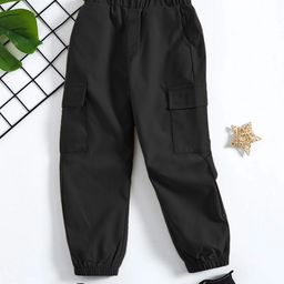 YK X Trampoline Boys Relaxed Pleated Cargos Trousers-picture-24
