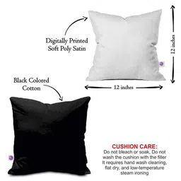 SKYTRENDS Multicoloured Floral Satin Square Cushion Covers image 4