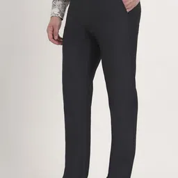 JB STUDIO Men Slim Fit Mid-Rise Regular Trousers image 4