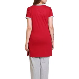 E-MAX Women Typography Printed Night suit image 4