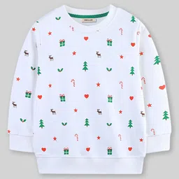 INCLUD Girls Graphic Printed Round Neck Sweatshirt image 3