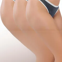 ORLIZEA Pack of 3 Women Low-Rise Cotton Blend Thongs image 3