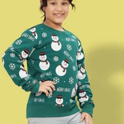 Ninos Dreams Girls Printed Round Neck Sweatshirt image 5