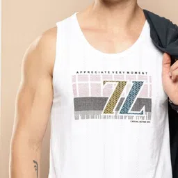 INVICTUS Typography Printed Scoop Neck Cotton T-shirt image 3