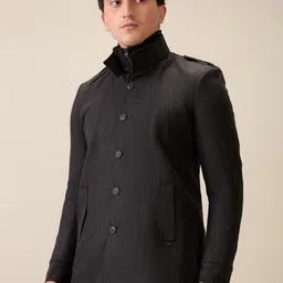 Parx Men Mock Collar Solid Tailored Jacket image 3