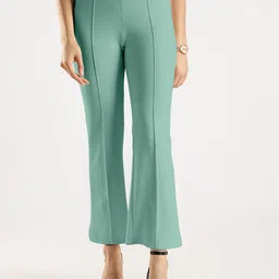 SWADESI STUFF Women Relaxed High-Rise Pleated Formal Trousers-picture-40