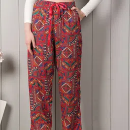 Style Shoes Pack Of 2 Printed Cotton Lounge Pants image 2