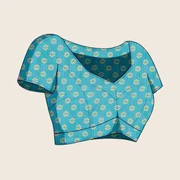 VASTRA-THE FACTORY STORE Women Floral Printed Zari Saree with blouse image 4