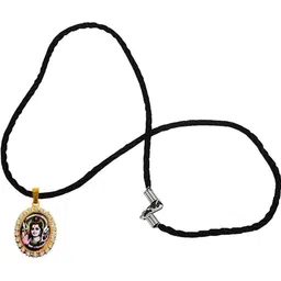 Utkarsh Gold-Plated Oval Pendants with Chains image 2