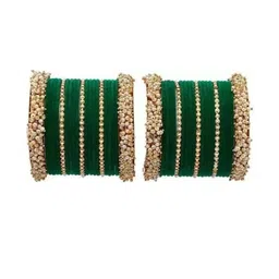 SAVORADE Green Stainless Steel Bangle-picture-10