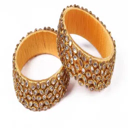 Saumakshi Designs Women Silk Thread Bangles - Set Of 2-picture-30