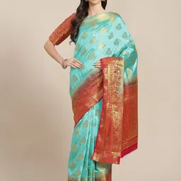 KALINI Woven Design Zari Banarasi Saree image 1