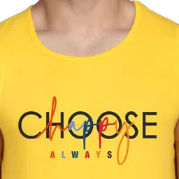 SLOWLORIS Pack Of 2 Printed Round Neck Bio-Wash Cotton Gym Vests image 3