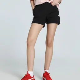 Puma Women Wardrobe Essentials Pointelle 4" Cotton Shorts-picture-55