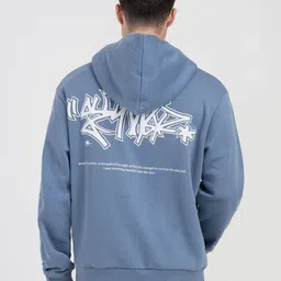 Red Tape Men Printed Hooded Sweatshirt image 4