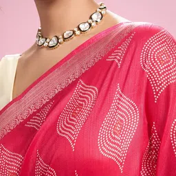 MOHEY Ethnic Motifs Woven Design Zari Saree image 4