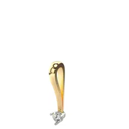 VALANOVA Women 14 Kt Gold Lab Grown Diamond Pendant 0.61gm-image-4