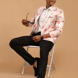 jbn creation Men Printed Single Breasted Casual Blazer image 5