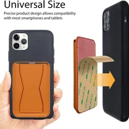 Hoccroxx Card Slot Foldable Mobile Phone Tabletop Stand Sturdy Portable Flap Design Mobile Holder image 2