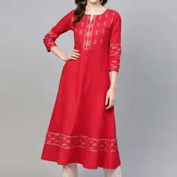IKRASS Women Floral Printed Anarkali Kurta-image-72