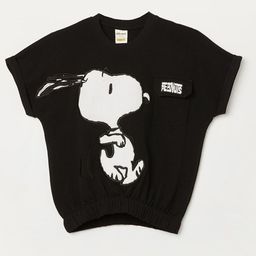 Fame Forever by Lifestyle Girls Peanuts Graphic Applique Cotton T-shirt-picture-18
