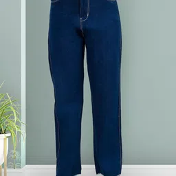 NEUNK Women Comfort Boyfriend Fit Mid-Rise Stretchable Jeans-image-57