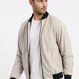 SHOWOFFFF Men Corduroy Windcheater Bomber Jacket image 4