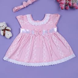 V-Mart Girls Cotton Printed Fit & Flare Dress-picture-40