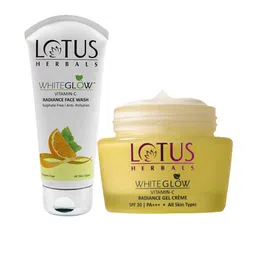 Lotus Herbals Set Of Vitamin C Radiance Face Wash 100 g & Radiance Gel Creme 50 g-picture-41
