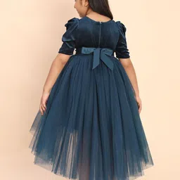 Toy Balloon kids Girls Round Neck Bow Detail Fit & Flare Dress image 2