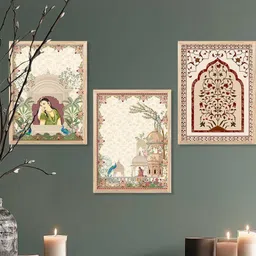 walllane Traditional Wall Art With Frame Home Decor Wall Painting For Living Room Office Bedroom-picture-33