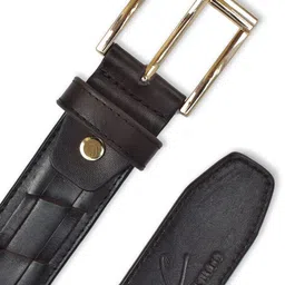 El'Curio Men Braided Leather Belt image 2