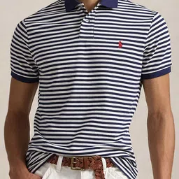 Polo Ralph Lauren Men Striped Polo Collar Cotton Slim Fit T-shirt-picture-57