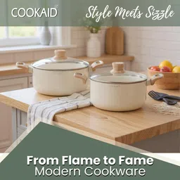 cookaid Velora Series Cook and Serve Casserole Set 6 Pcs Non stick Ceramic Pack of 6 Cook and Serve Casserole Set image 4