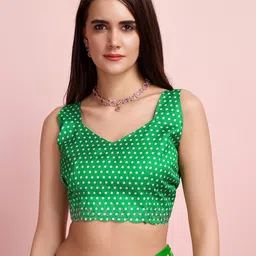 HERE&NOW Leheriya Pure Chiffon Saree image 2