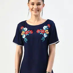 AGARU Women Floral Embroidered Top-picture-23