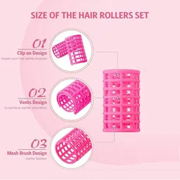 Elecsera Set Of 10 Plastic Hair Curler Clips image 5