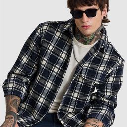 Snitch Men Checked Tailored Jacket-picture-4
