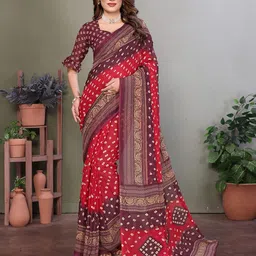 Moda Rapido Bandhani Printed Saree-picture-25