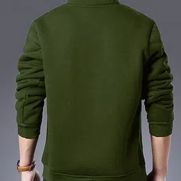 lecowar Men Full Sleeve Solid Sweatshirt image 2