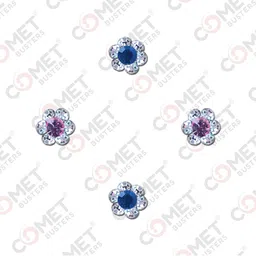 Comet Busters Self Adhesive Stone Studded Nose Studs Stickers image 3