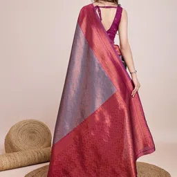 CARTYSHOP Woven Design Zari Handloom Banarasi Saree image 5