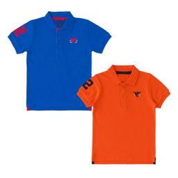 BAESD Boys Pack Of 2 Polo Collar Cotton T-shirt-picture-1