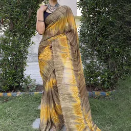 KAYOMMI Abstract Pure Chiffon Ready to Wear Saree image 5