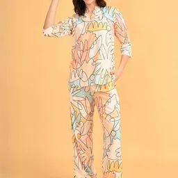GOLDSTROMS Printed Mandarin Collar Top & Trousers-picture-14